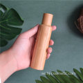 Partihandel billig hel bambu tomrulle på glasflaska 10 ml rullbollspumparflaska med bambuöverdrag